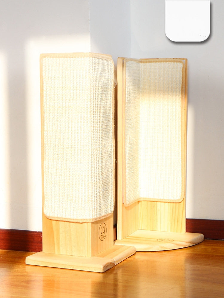 Artisan Corner Scratcher – Solid Wood Elegance
