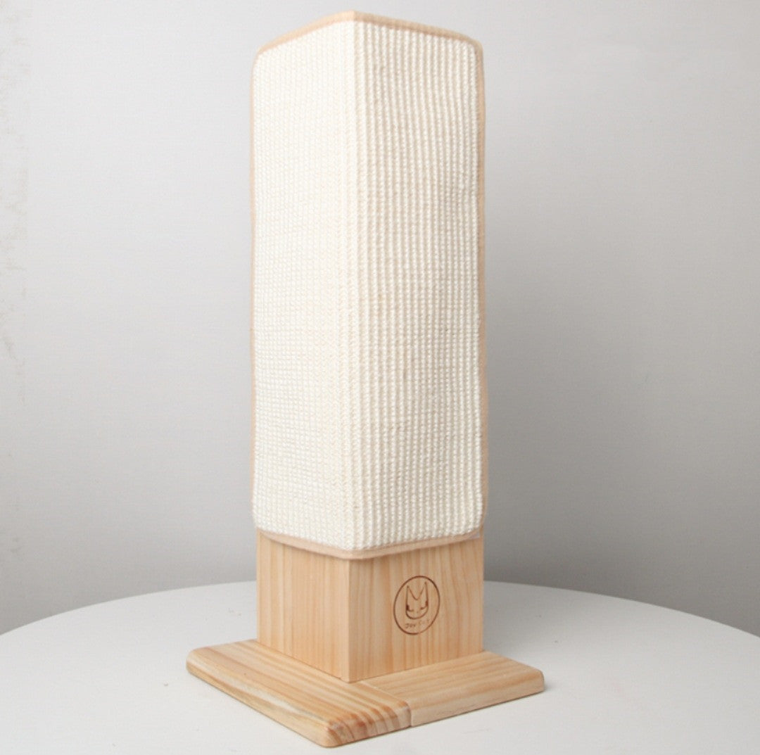 Artisan Corner Scratcher – Solid Wood Elegance