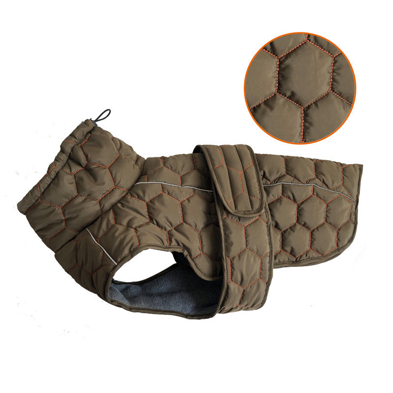 Luxury Fleece-Lined Winter Coat – Tailored Cold-Weather Jacket for Refined Pets