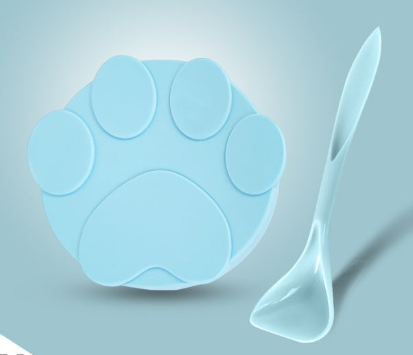 Stylish Silicone Pet Can Lid – Fresh-Keeping Spoon Set
