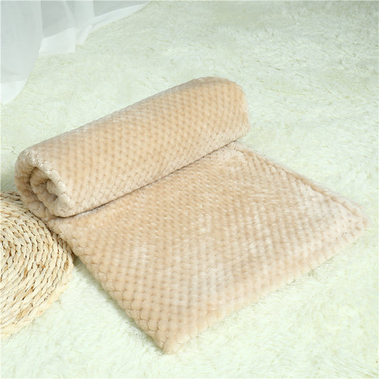 Luxury Waffle-Textured Pet Blanket – Ultra Soft, Stylish & Cozy