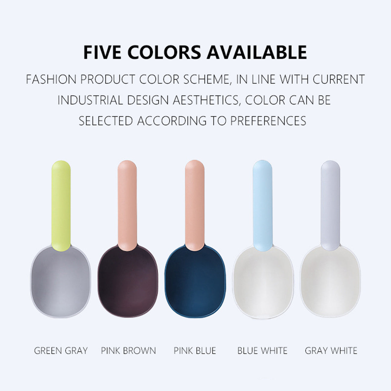 Ergonomic Pet Food Scoop With Clip Handle – Food-Grade ABS, Vibrant Colors (Fast Shipping)