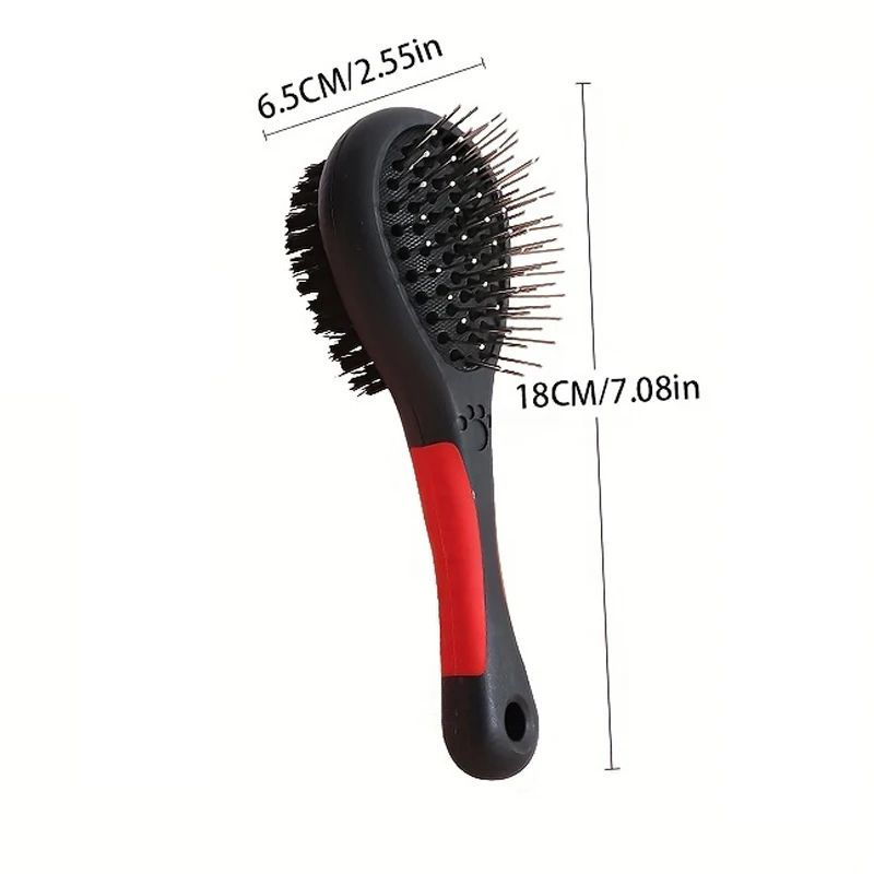 2-in-1 Double-Sided Pet Grooming Brush – For Dogs & Cats, Shedding & Detangling