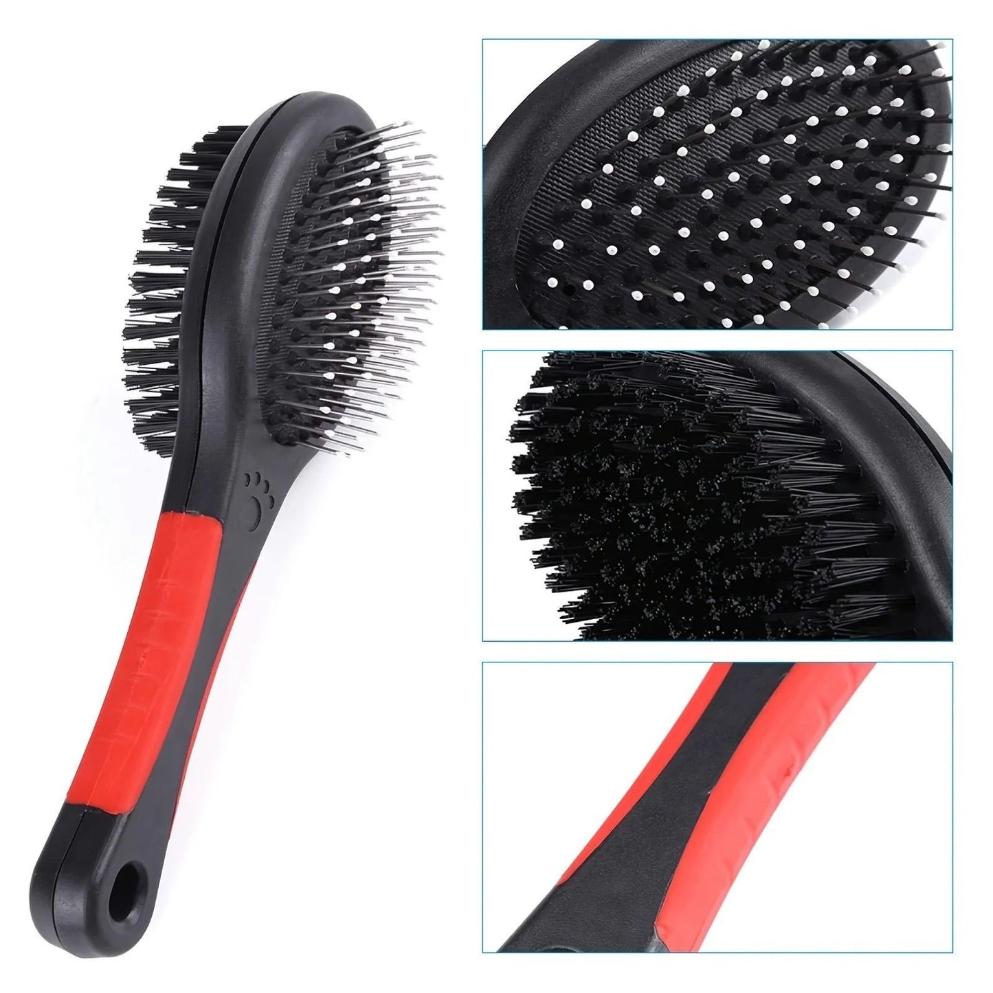 2-in-1 Double-Sided Pet Grooming Brush – For Dogs & Cats, Shedding & Detangling
