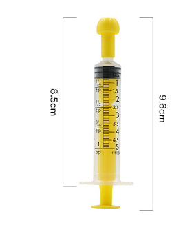 Pet Colourful Plastic Syringe Feeder
