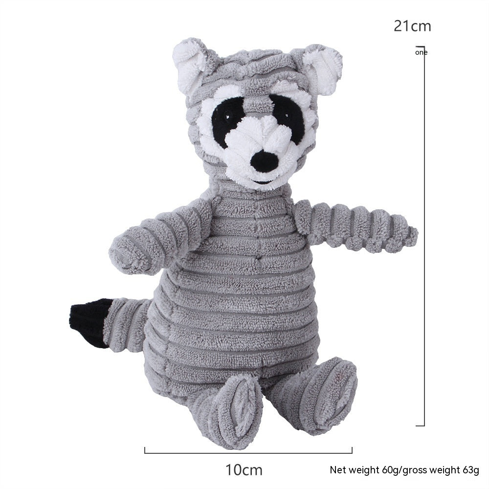 Plush Squeaky Animal Dog Toy – Adorably Durable Pet Playmate