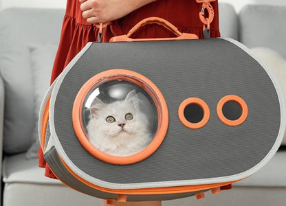 Capsule Bubble Pet Carrier – Space Pod for Cats and Small Dogs
