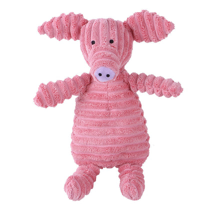 Plush Squeaky Animal Dog Toy – Adorably Durable Pet Playmate