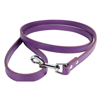 Minimalist PU Leather Pet Leash – Sleek & Durable Walk Companion