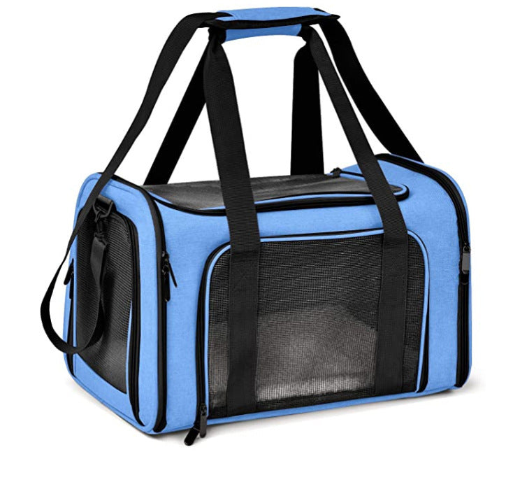 Voyager Linen Pet Carrier – Dual-Handle Travel Tote
