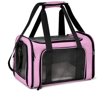 Voyager Linen Pet Carrier – Dual-Handle Travel Tote