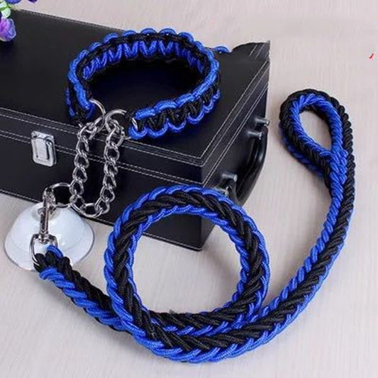 Durable Nylon Leash & Adjustable Collar Set – For Medium & Large Dogs