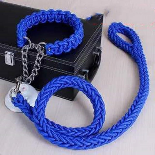 Durable Nylon Leash & Adjustable Collar Set – For Medium & Large Dogs