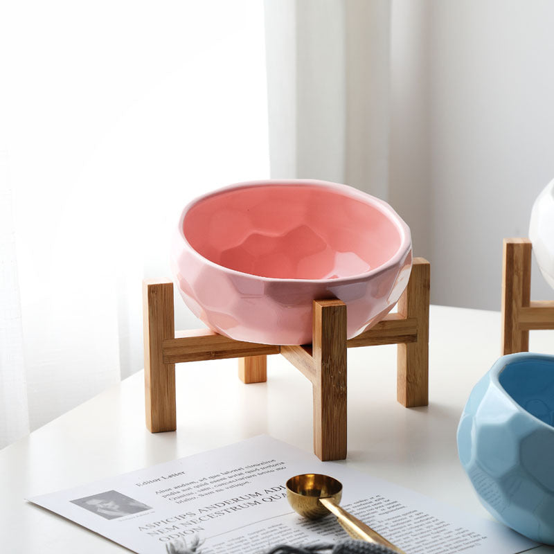 Elevé™ Ceramic Pet Bowl – Angled and Elevated
