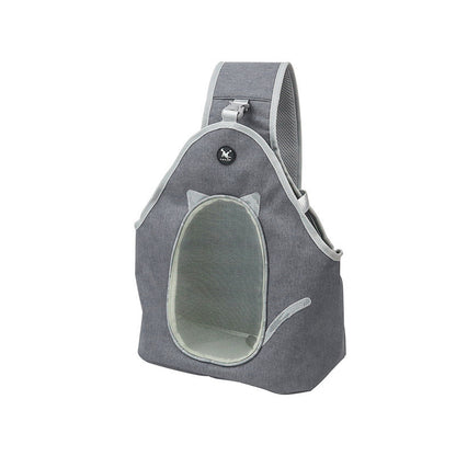 Foldable Chest Carrier – Hands-Free Leather Pet Backpack for Daily Outings