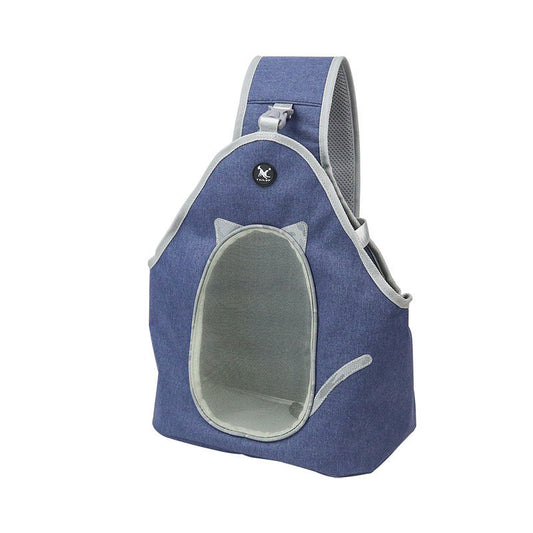 Foldable Chest Carrier – Hands-Free Leather Pet Backpack for Daily Outings