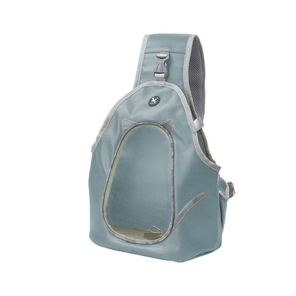 Foldable Chest Carrier – Hands-Free Leather Pet Backpack for Daily Outings