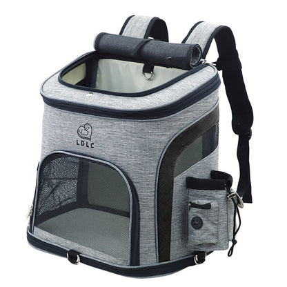 Pet Backpack – Structured Oxford Travel Carrier for Cats & Dog