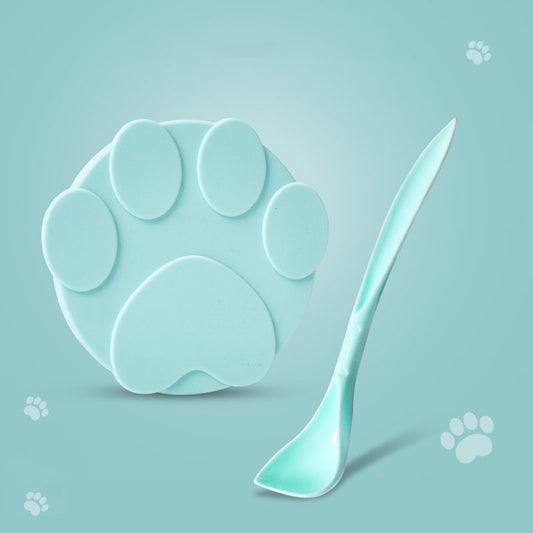 Stylish Silicone Pet Can Lid – Fresh-Keeping Spoon Set