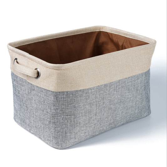 Stylish Linen Storage Basket – Minimalist Toy Organizer for Pets & Homes