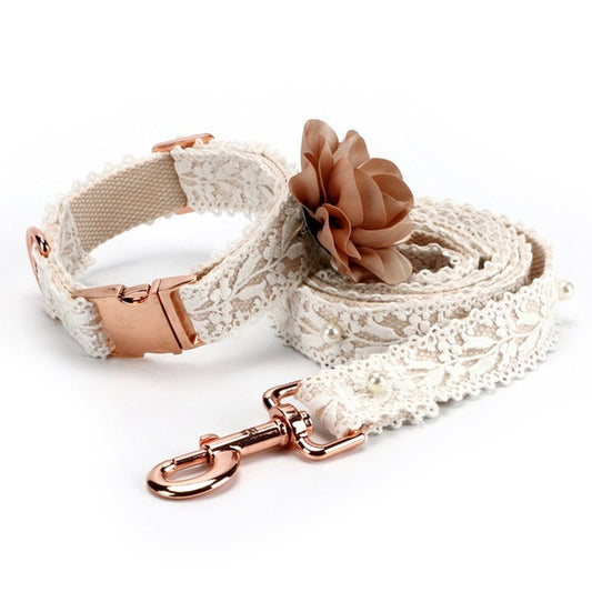 Lace Bloom Harness & Leash Set – Vintage-Inspired Elegance for Pets
