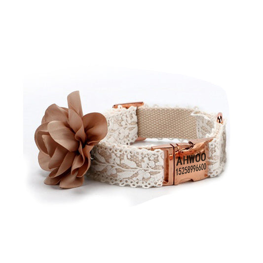 Lace Bloom Harness & Leash Set – Vintage-Inspired Elegance for Pets