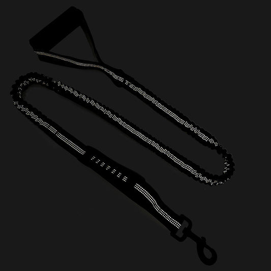 Heavy-Duty Shock-Absorbing Leash for Large Dogs – Black