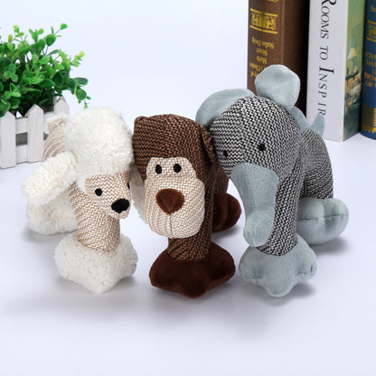 Plush Dog Chew Toys – Soft & Squeaky for Puppies and Large Dogs