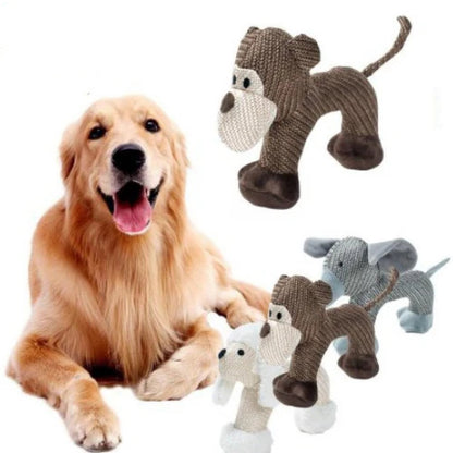Plush Dog Chew Toys – Soft & Squeaky for Puppies and Large Dogs