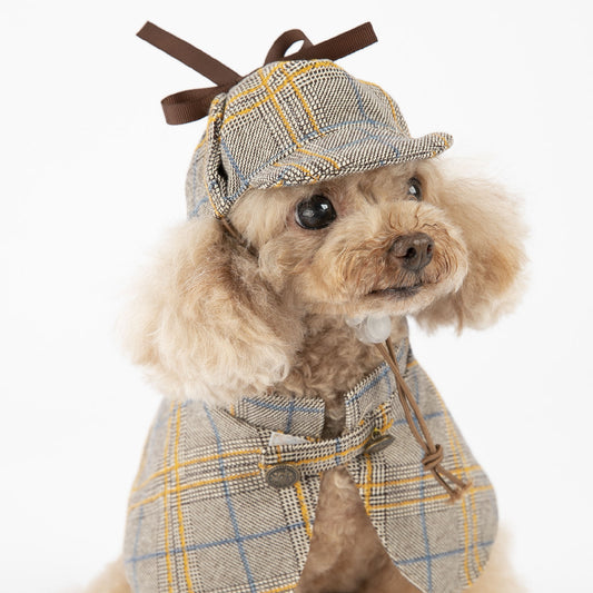 The Sherlock Pawmes – Designer Detective Cape & Hat for Pets