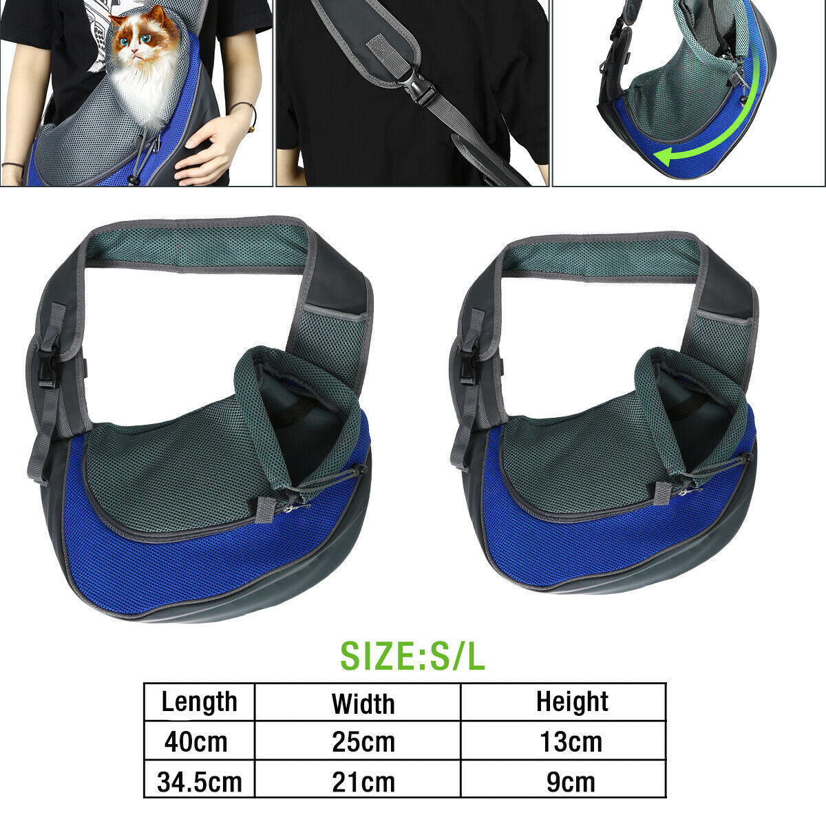 POPmarket Breathable Pet Shoulder Carrier – Lightweight Travel Bag (Fast Shipping)