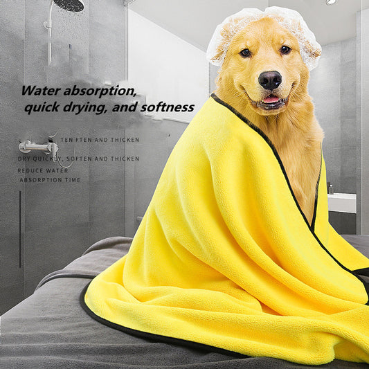 Soft Microfiber Pet Drying Towel – Super Absorbent & Quick-Dry Robe