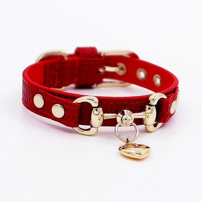 Elegant Leather Pet Collar – Chic, Durable & Designer-Inspired