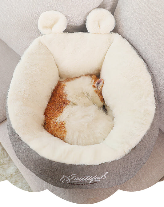 SnugglePod™ Pet Sleeping Bag – Ultra-Soft Warming Cushion Nest