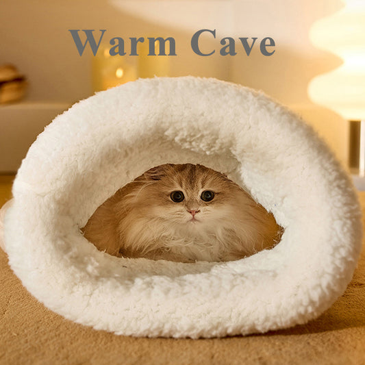 Luna Pocket Nest – Plush Sleeping Bag for Cats & Small Dogs
