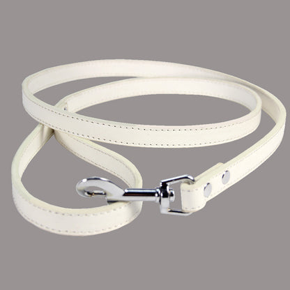 Minimalist PU Leather Pet Leash – Sleek & Durable Walk Companion