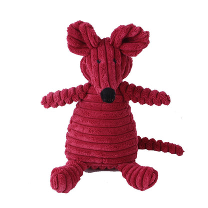 Plush Squeaky Animal Dog Toy – Adorably Durable Pet Playmate