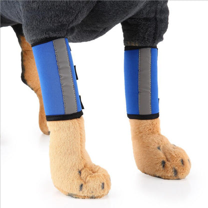 Reflective Dog Leg Braces – Protective Knee Wraps for Joint Support (Set of 2)