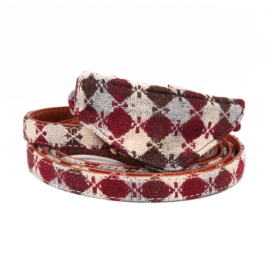 English Heritage Dog Collar – Classic Bow or Scarf Style (Leash Available Separately)