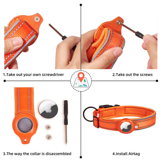 Original Airtag Case Leather Comfortable Collar (airtag not included)