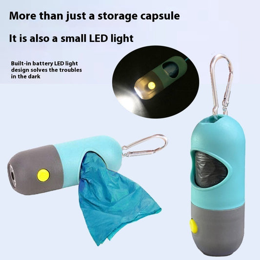 LED Pet Waste Bag Dispenser – Leakproof & Travel-Ready