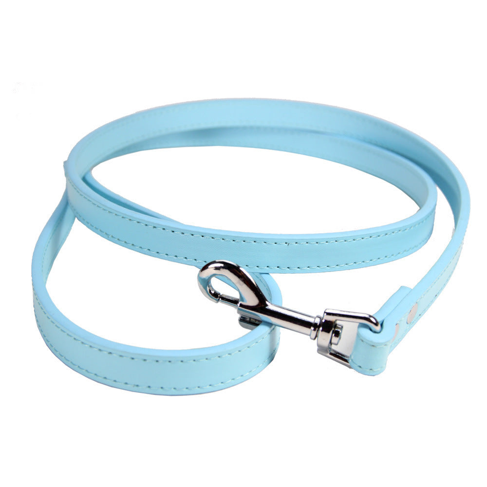 Minimalist PU Leather Pet Leash – Sleek & Durable Walk Companion