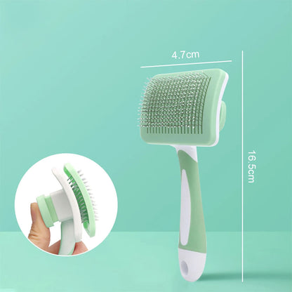 GroomPro: Self-Cleaning Slicker Brush for Dogs & Cats (Fast Shipping)