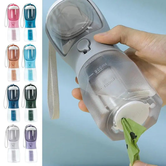 Luxe 3-in-1 Pet Water Bottle + Filter, Feeder and Waste Bag Holder (Offer Inside!)