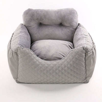 Cloud Luxe Quilted Pet Car Seat – Travel in Style & Comfort