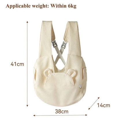 Minimalist Pet Travel Sling Bag – Breathable Comfort On the Go
