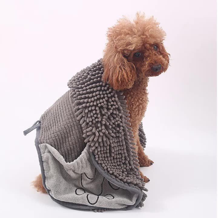 Ultra-Absorbent Chenille Pet Drying Towel – Soft, Cozy & Fast-Drying