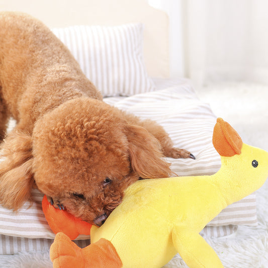 Soft Plush Duck Squeaky Toy – Comfort & Fun for Your Pet