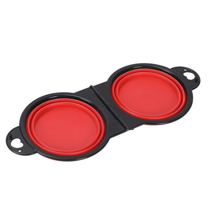 Collapsible Silicone Travel Dog Bowl – Lightweight & Colorful for Outdoor Use