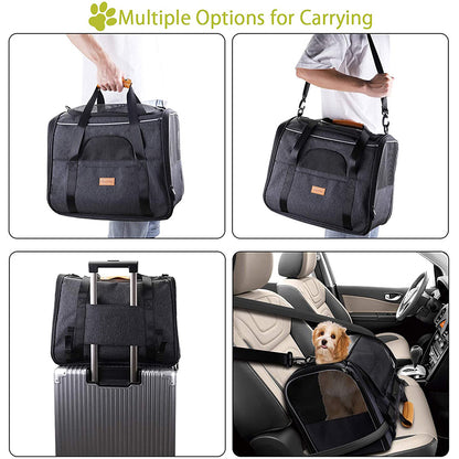 Pet Carrier Duffel – Foldable Travel Bag for Cats and Small Dogs